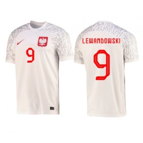 Polen Robert Lewandowski #9 Hjemmebanetrøje VM 2022 Kort ærmer